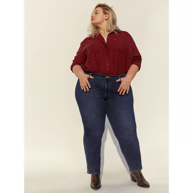 plus size straight leg jeans