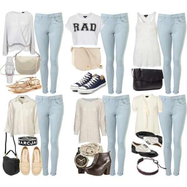 light blue jeans outfit