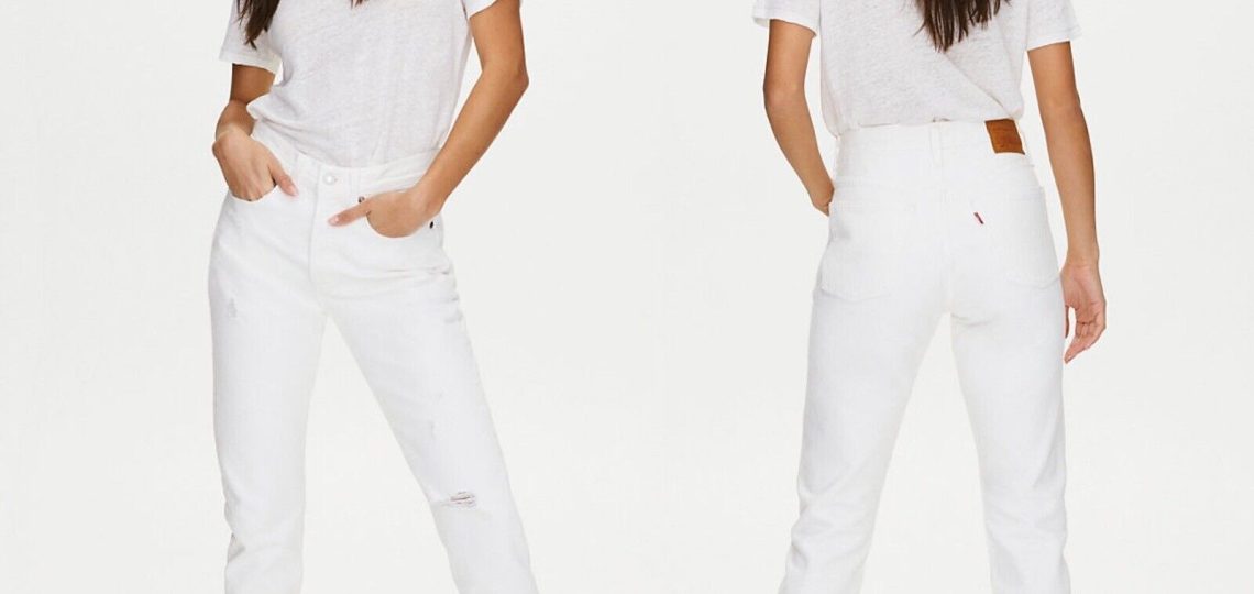 levi's white jeans