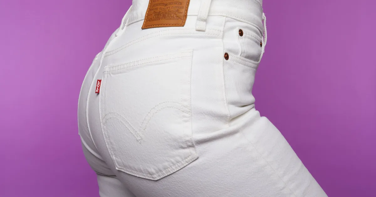 levi's white jeans