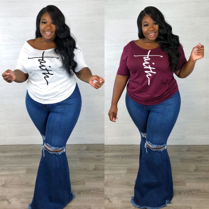 plus size outfits with jeans