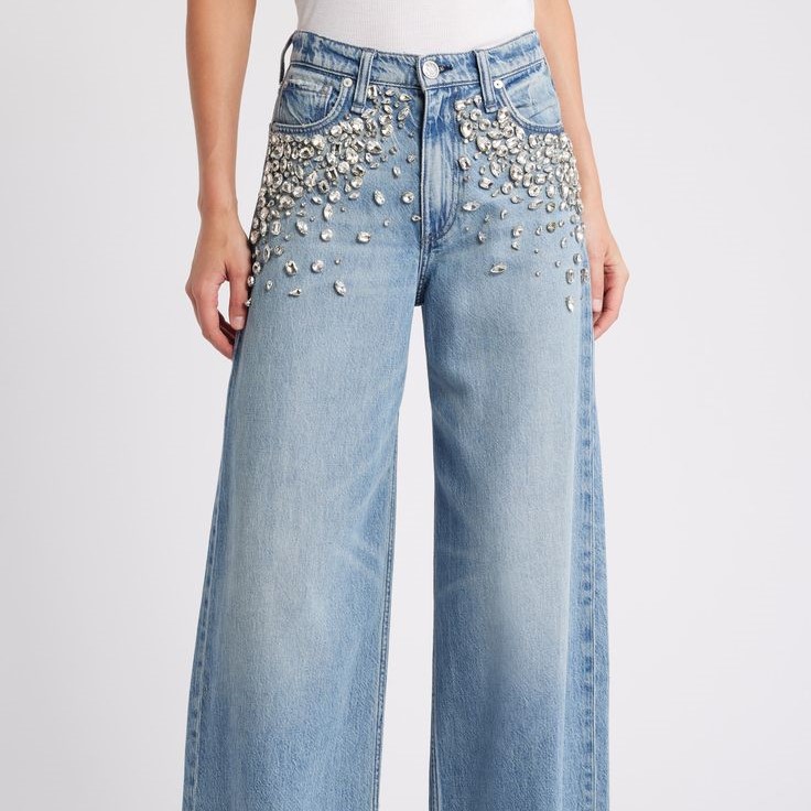 stylish embellish jeans