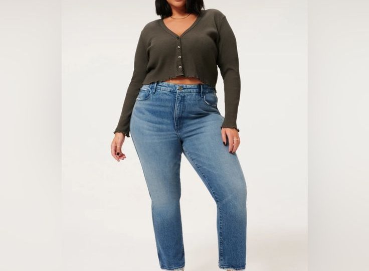 trendy plus size jeans