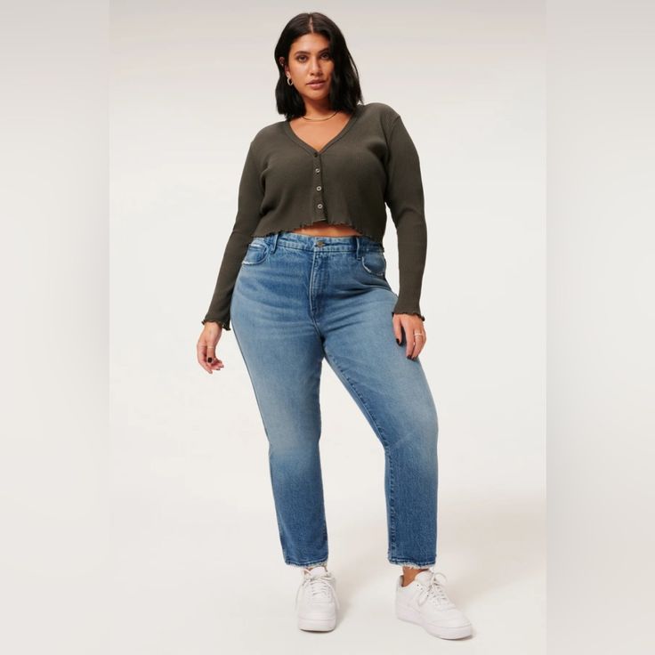 trendy plus size jeans