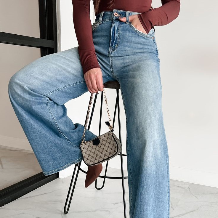 stylish wide leg jeans