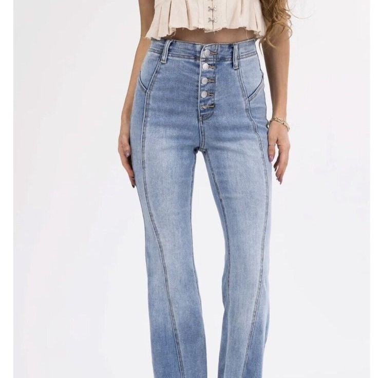 wide leg ankle jeans